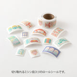 Yuru Log Sticker Roll - Window Scenery

Roll seals with a wide variety of designs:
Recommended for decorating notebooks, these roll stickers with perforations can be cut out as needed. It's also great that you can use plenty of stickers without hesitation when enjoying notebook arrangements.



Plenty of usable, 140 sheets (12 designs)
The "Window Scenery Pattern" is designed by illustrator Yuka Takamaru, known for its richly colored, soft touches. It depicts the scenery visible from the windows to the wind