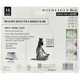 Zebra Mildliner Double Ended Brush Pen & Marker 15/Pkg