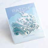 Ocean Wave Iron-On Patch