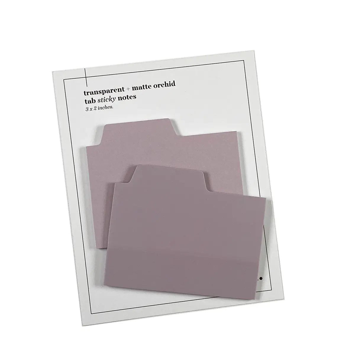 Blank Tab Sticky Note Set - Orchid