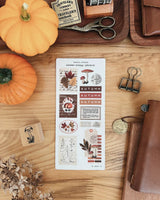 Sarica Studio Autumn Vintage Ephemera Stickers