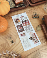 Sarica Studio Autumn Vintage Ephemera Stickers