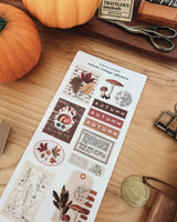 Sarica Studio Autumn Vintage Ephemera Stickers