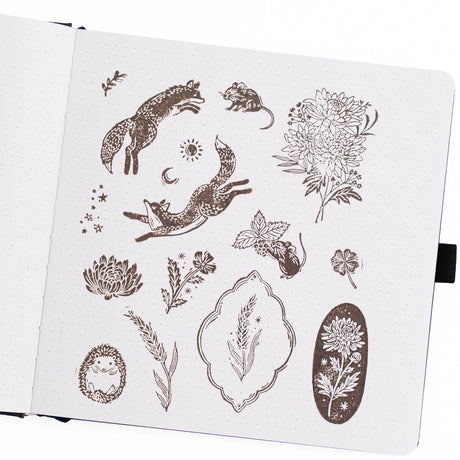 Archer and Olive Acrylic Stamps: Forest Findings