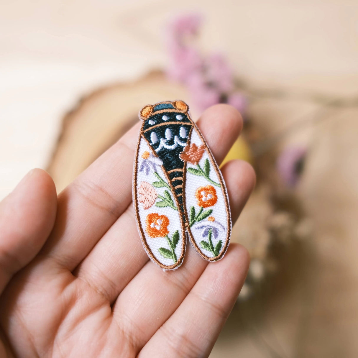 Cicada Small Iron-On Patch