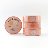 Sun & Moon Gold Foil 15mm Washi Tape