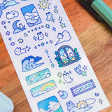 Cloudy Bunnies Clear Sticker Sheet