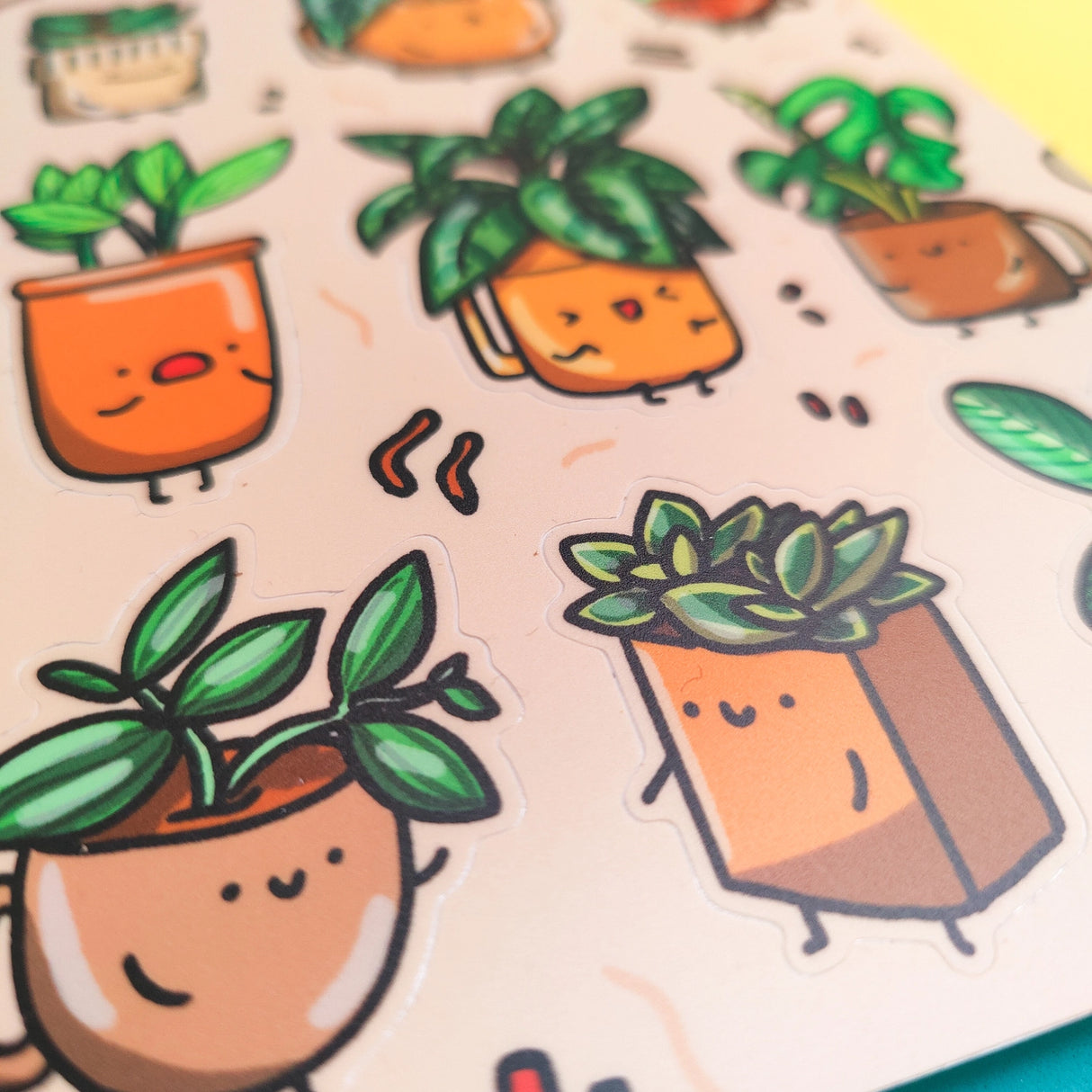 Teacup Plants Vinyl Sticker Sheet