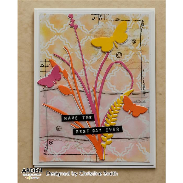 Arden Creative Studio Maker Series Letter Box Remnants 01 4 in x 6 in Stamp Set