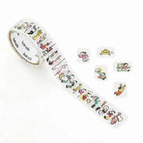 People Living In Notebook Washi Roll Sticker Bande