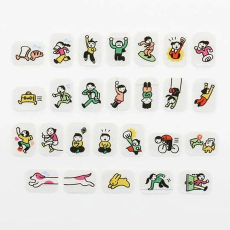 People Living In Notebook Washi Roll Sticker Bande