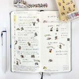 People Living In Notebook Washi Roll Sticker Bande