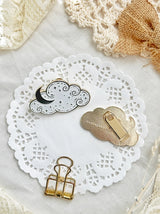 Cloud Enamel Journaling Clip