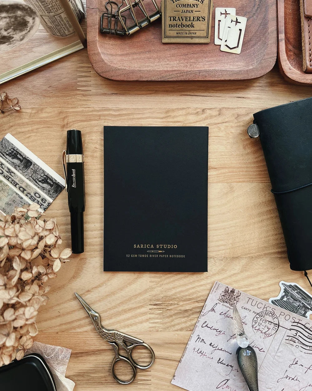 Sarica Studio Rose Notebook (Passport TN Size)