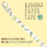 Botanical Gift Washi Tape Banana Paper