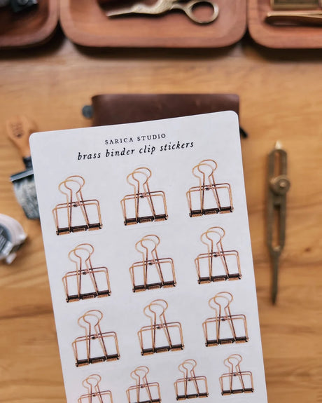 Sarica Studio Brass Binder Clip