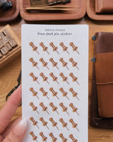Sarica Studio Brass Push Pin Stickers