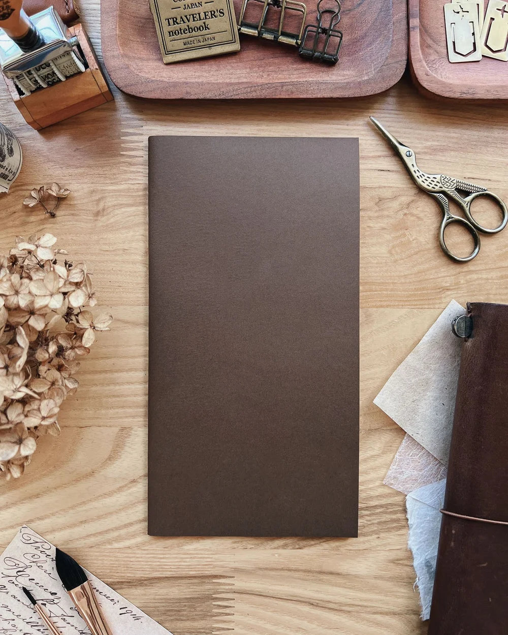 Sarica Studio Chestnut Brown Notebook (Standard TN Size)