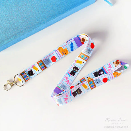 Teacher Cat Lanyard