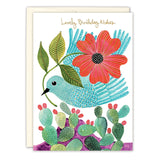 Desert Bird Lovely Wishes Birthday Card