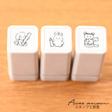Stamp Studio Ai Set of 3 Mini Pre-Inked Stamp - Animals