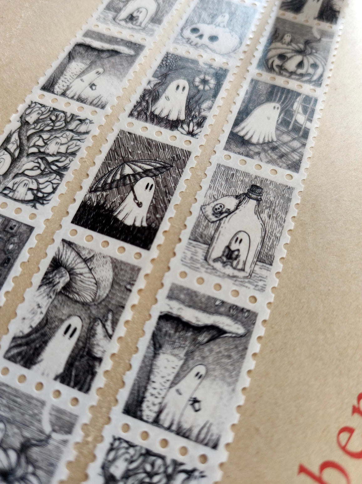 Jon Turner Illustration - Ghostie Stamps Art Washi Tape