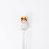 Cat Perch Glass Dip Pen