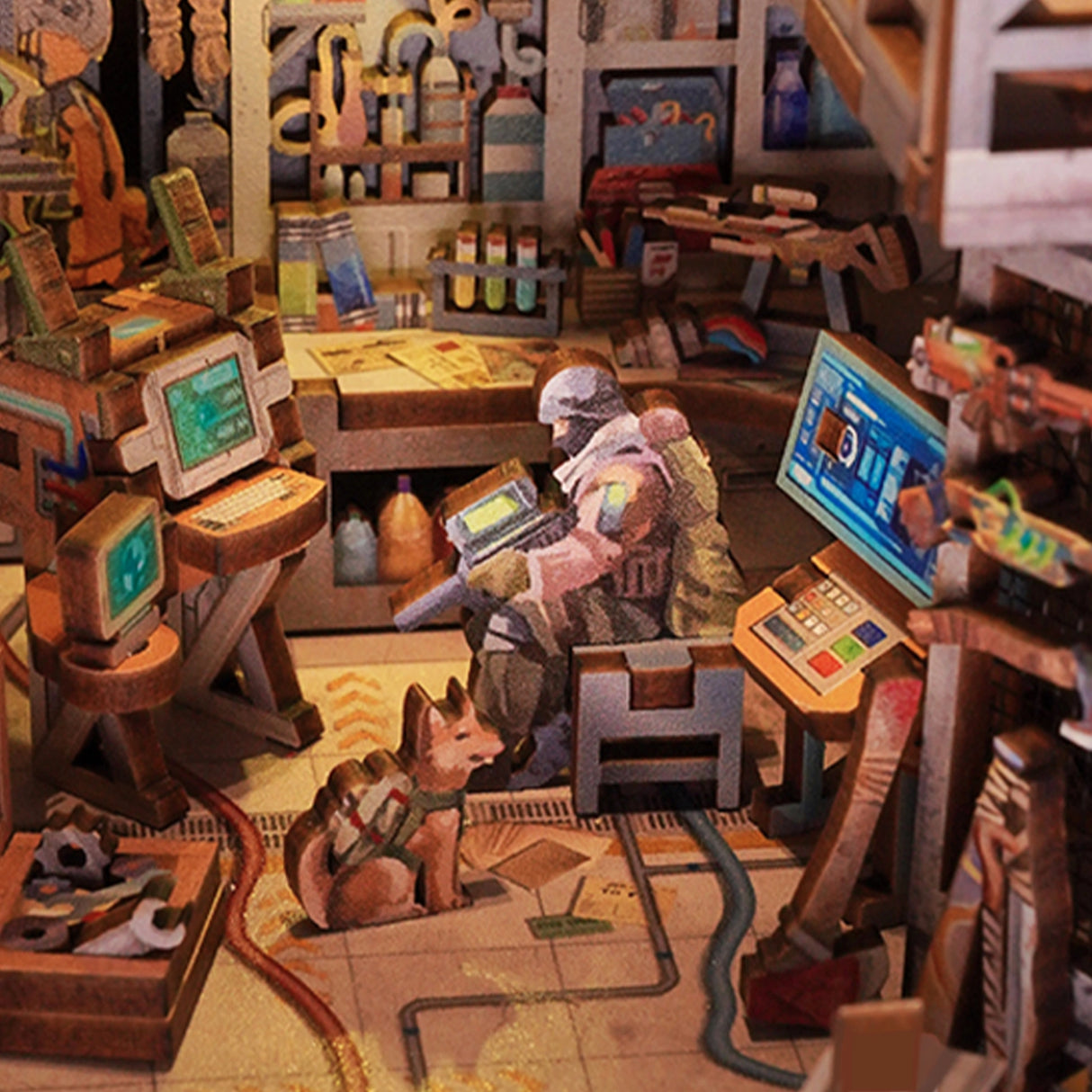 Diy Miniature House Book Nook Kit: Haven Zero w/ Dust Cover