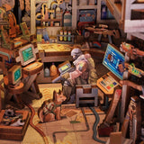 Diy Miniature House Book Nook Kit: Haven Zero w/ Dust Cover