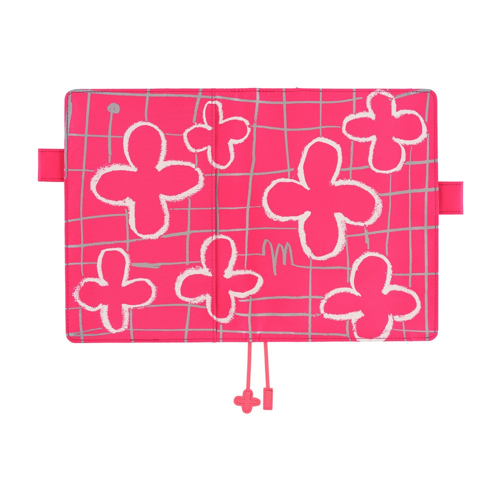 Hobonichi Techo 2026 Cousin A5 Book & Cover - Makoto Matsubayashi: Pink Flowers [ENG/A5/Jan Start]