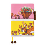 Hobonichi Techo 2026 Cousin A5 Book & Cover - 100%ORANGE: Where’s the Squirrel Going [ENG/A5/Jan Start]