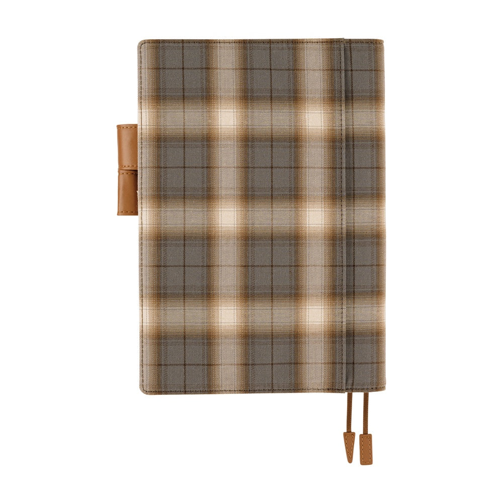 Hobonichi Techo 2026 Cousin A5 Book & Cover - Shirt Fabric: Foggy Plaid [ENG/A5/Jan Start]