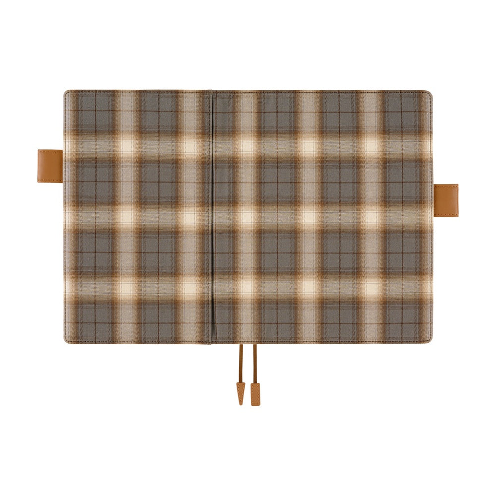 Hobonichi Techo 2026 Cousin A5 Book & Cover - Shirt Fabric: Foggy Plaid [ENG/A5/Jan Start]