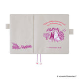Hobonichi Techo A5 Cover - Moomin: My Yard (Pink Gray)