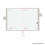 Hobonichi Techo A5 Cover - Moomin: My Yard (Pink Gray)