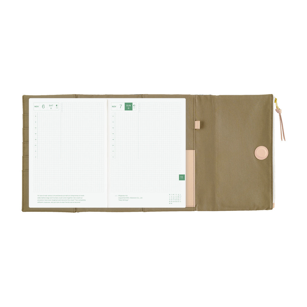 Hobonichi Techo A5 Cover - Tragen: Bitter Plaid