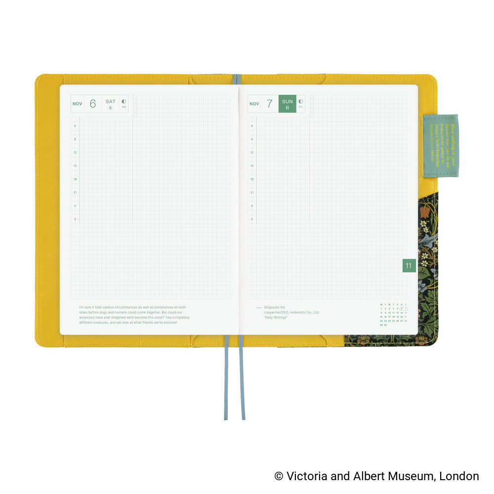 Hobonichi Techo A5 Cover - V&A Series: Blackthorn