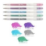 Ballsign Tiara Glitter Retractable Ballpoint-Pen - 10 Color Set