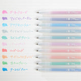 Ballsign Tiara Glitter Retractable Ballpoint-Pen - 10 Color Set