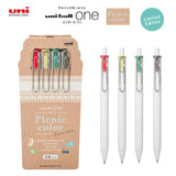 Uni-ball One Gel Pen 0.38mm - Picnic Color 4 Colors Set