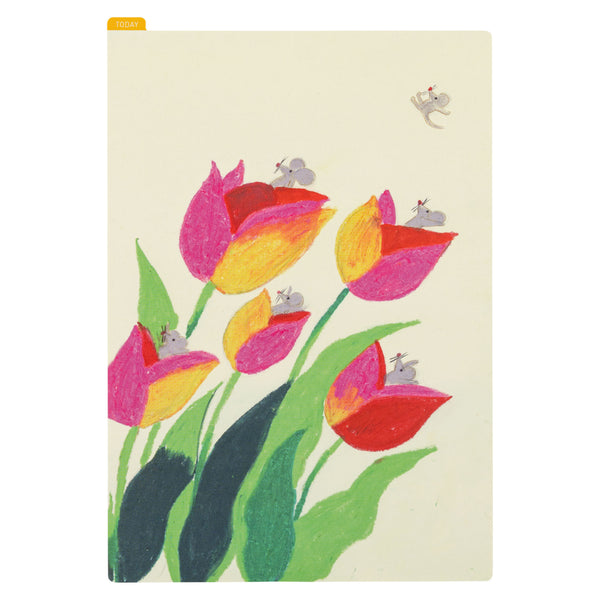 Hobonichi Pencil Board for A5 - Keiko Shibata: Swaying Tulips