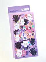 Maobabie Sticker Sheet - Magical Kitties