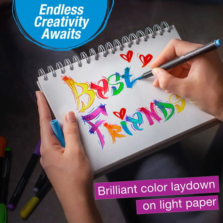 Faber-Castell Black Edition Super Soft Brush Pens, Box of 10