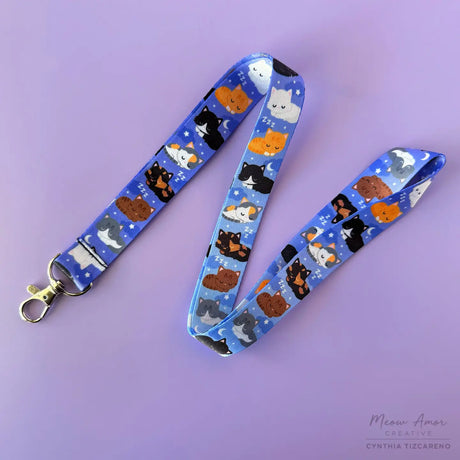 Sleepy Cats Lanyard