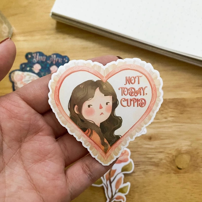 PaperaicaShop Not Today Cupid Vinyl Sticker