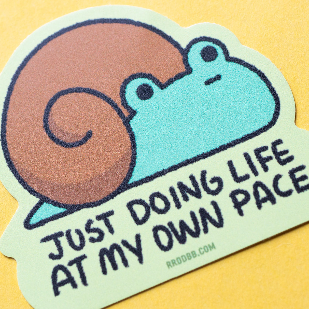 Robot Dance Battle - Lazy Snail Frog Sticker