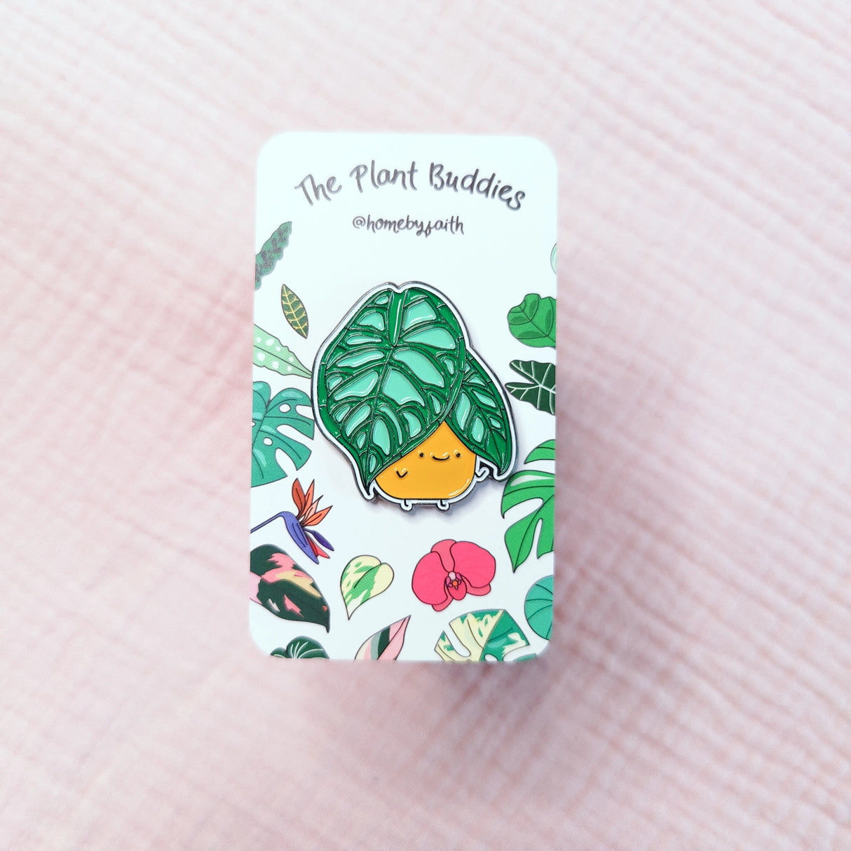 Alocasia Dragon Scale Plant Enamel Pin