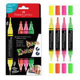 Faber-Castell Black Edition Shake & Paint Markers - Neon 4ct