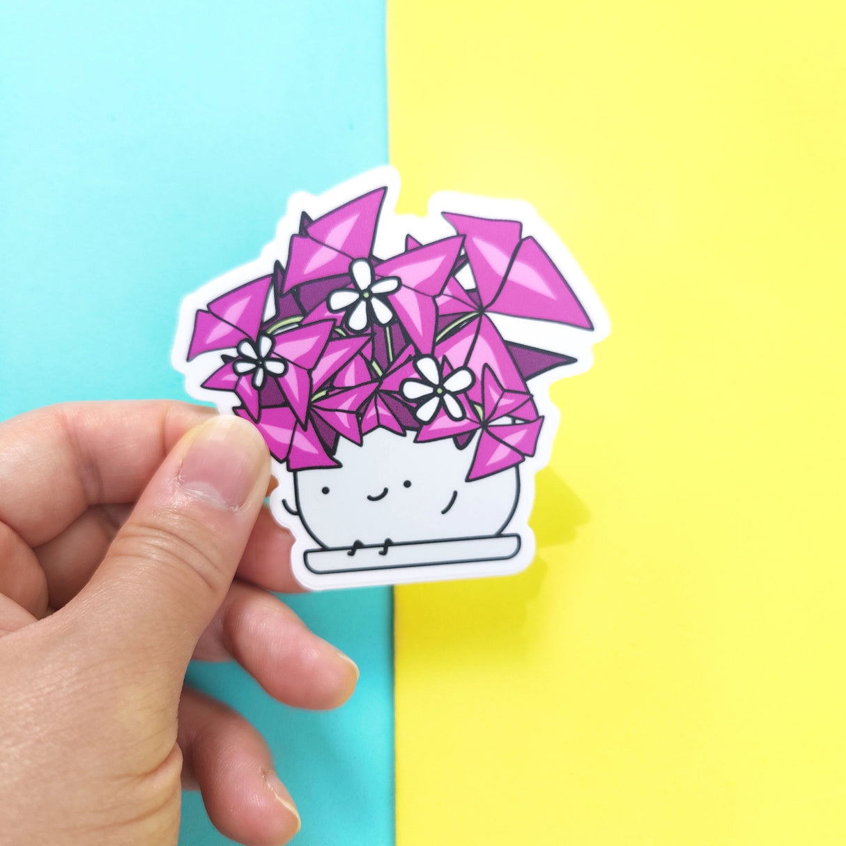 Oxalis Triangularis Vinyl Sticker
