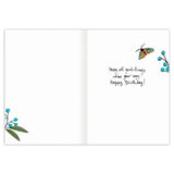 Blue Bird Birthday Card